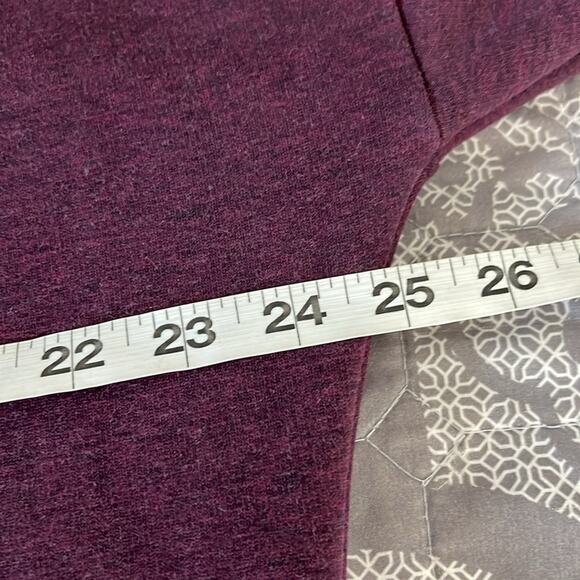 ATHLETA Plum Cowl Neck Pullover Polyester Blend Sweatshirt Top Size Medium - Picture 9 of 10